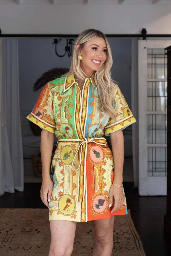 Bohemian Spring Mini Dress