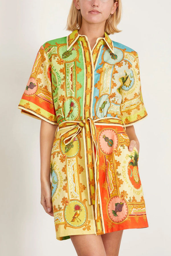 Bohemian Spring Mini Dress