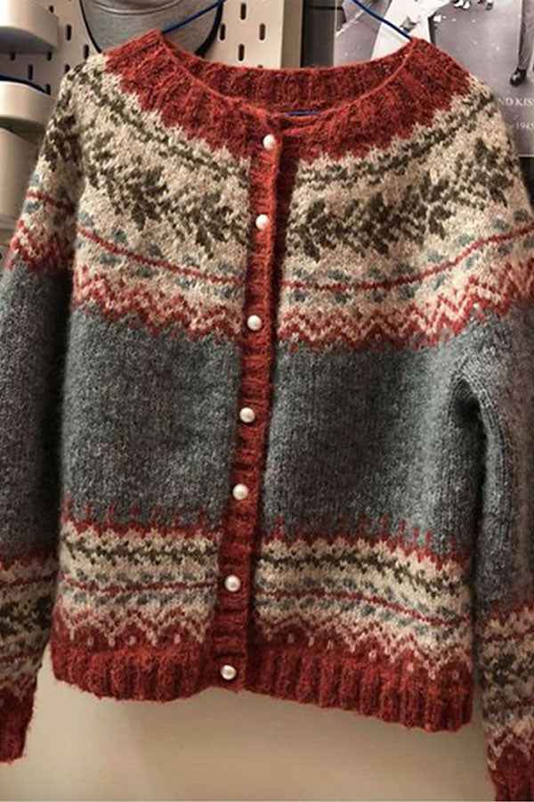 Vintage Knit Casual Sweater