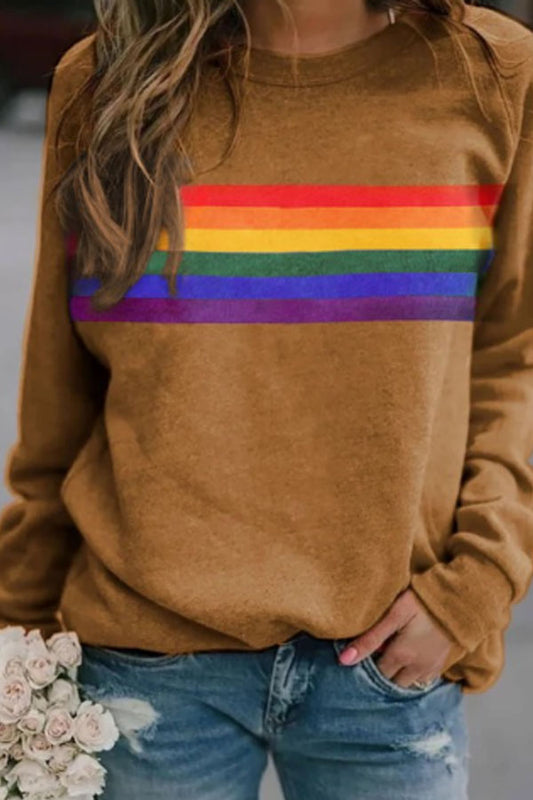 Long sleeves with colorful stripes