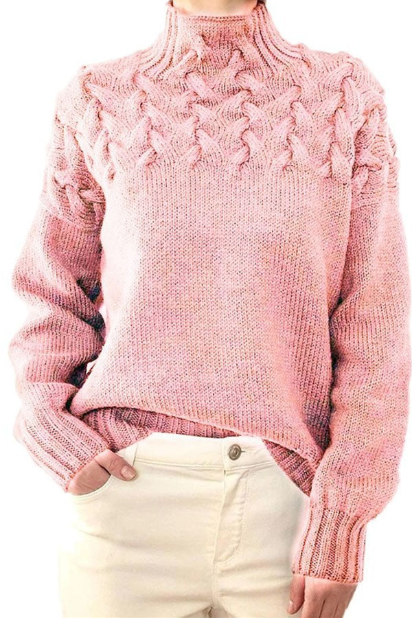 3D Embossed Lantern Sleeve Sweater