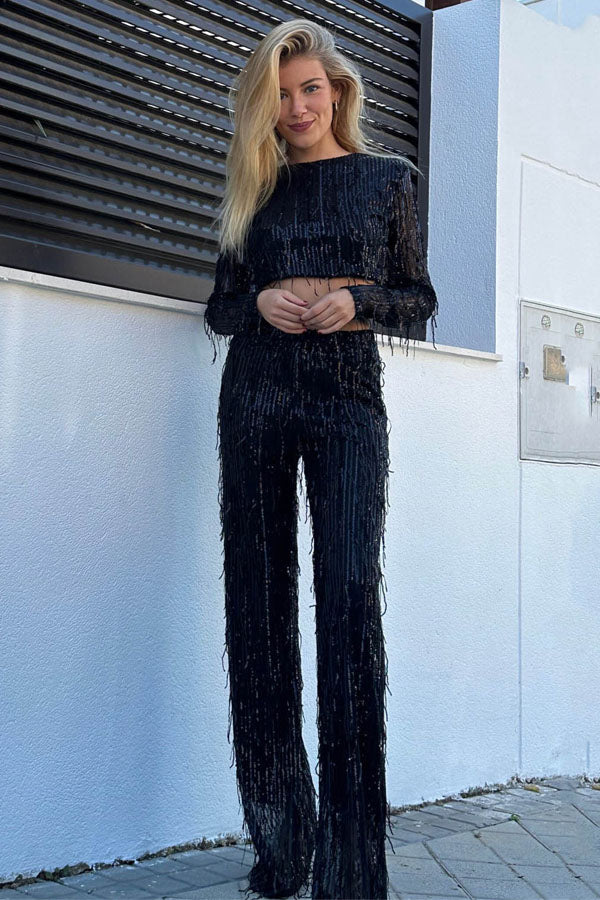 Tassel Sequin Party 2 Piece Set