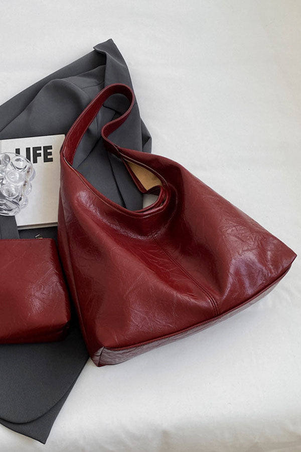 2025 new all-match soft leather shoulder bag