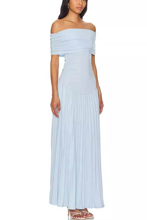 Field of Dreams Maxi Dress in Soft Blue