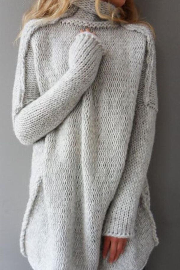 Casual Simple Basic Sweater Long Sweater