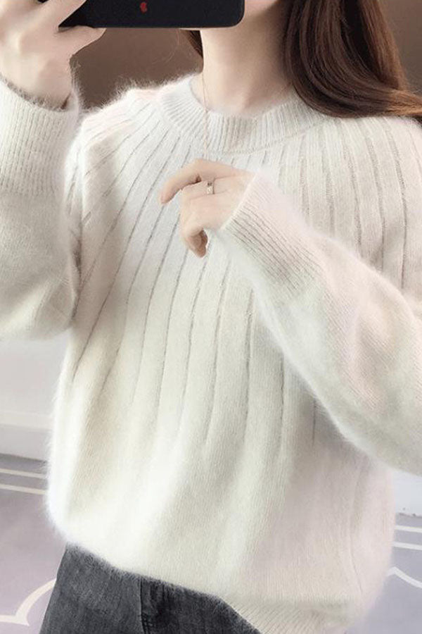 Cashmere Fluffy Knitting Sweater