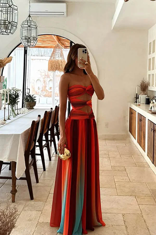 Gradient Color Elegant Dress