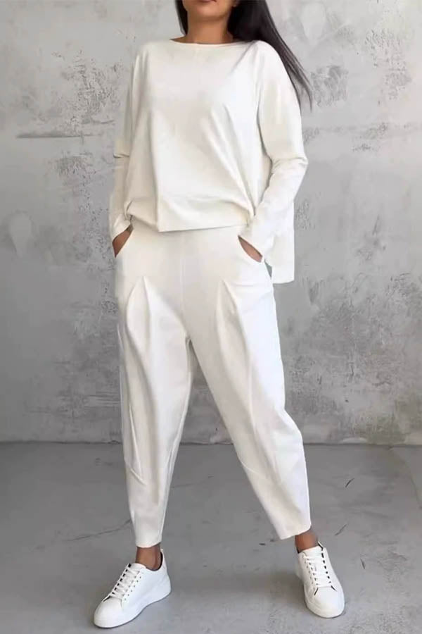 Long Sleeve Sweatshirt Haren Pants Set