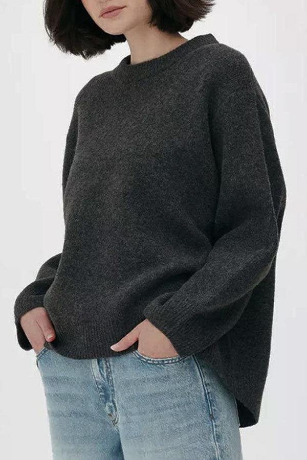 2025 Spring round neck casual pullover sweater