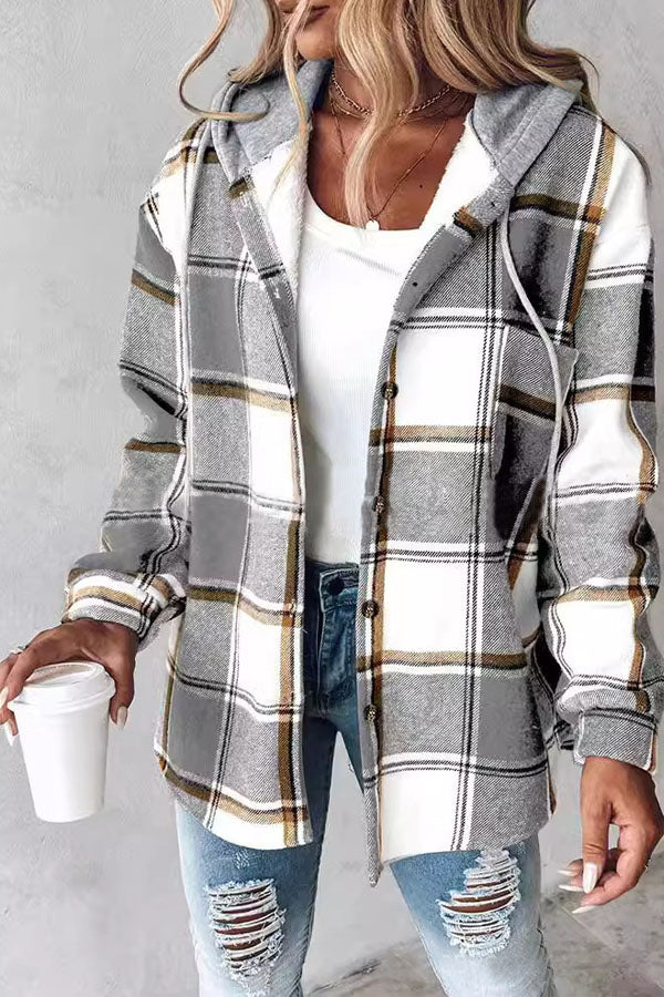 Fall and Winter Plaid Jacket