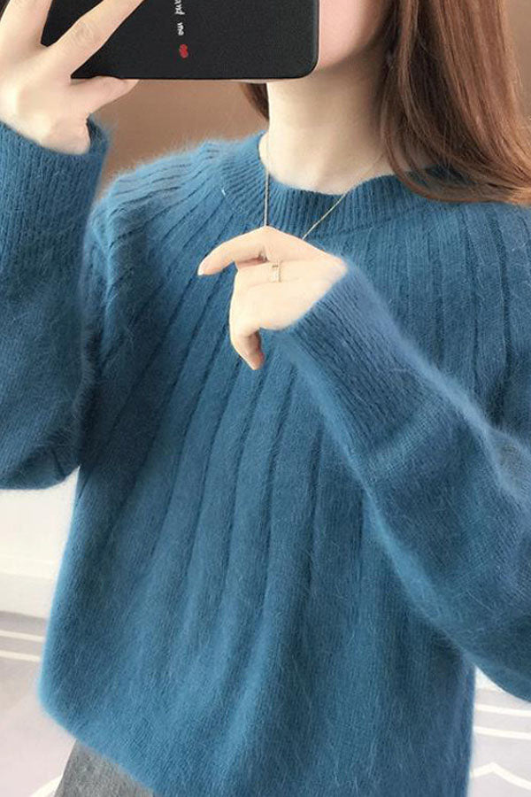 Cashmere Fluffy Knitting Sweater