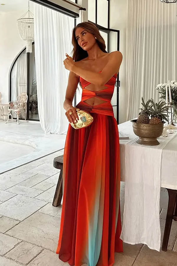 Gradient Color Elegant Dress