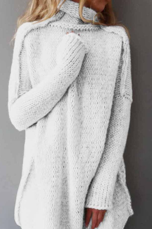 Casual Simple Basic Sweater Long Sweater