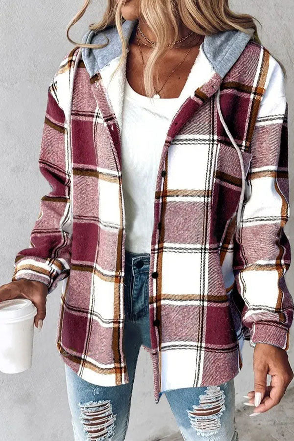 Fall and Winter Plaid Jacket