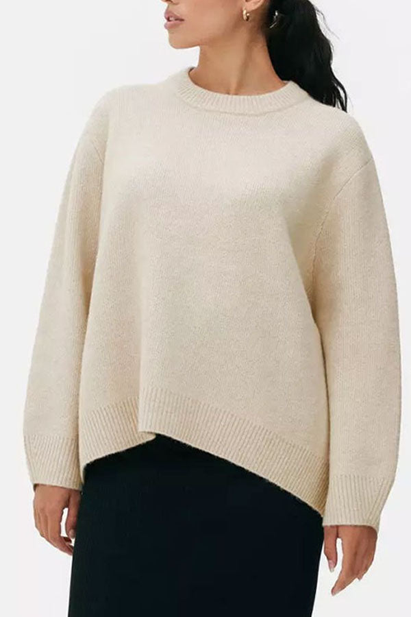 2025 Spring round neck casual pullover sweater