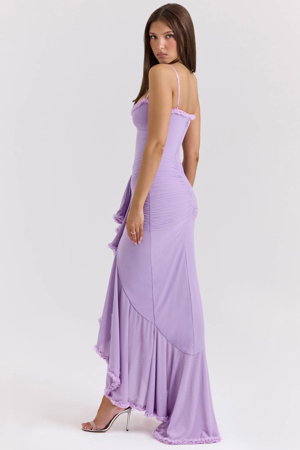 Statement Ruffle Front Gown