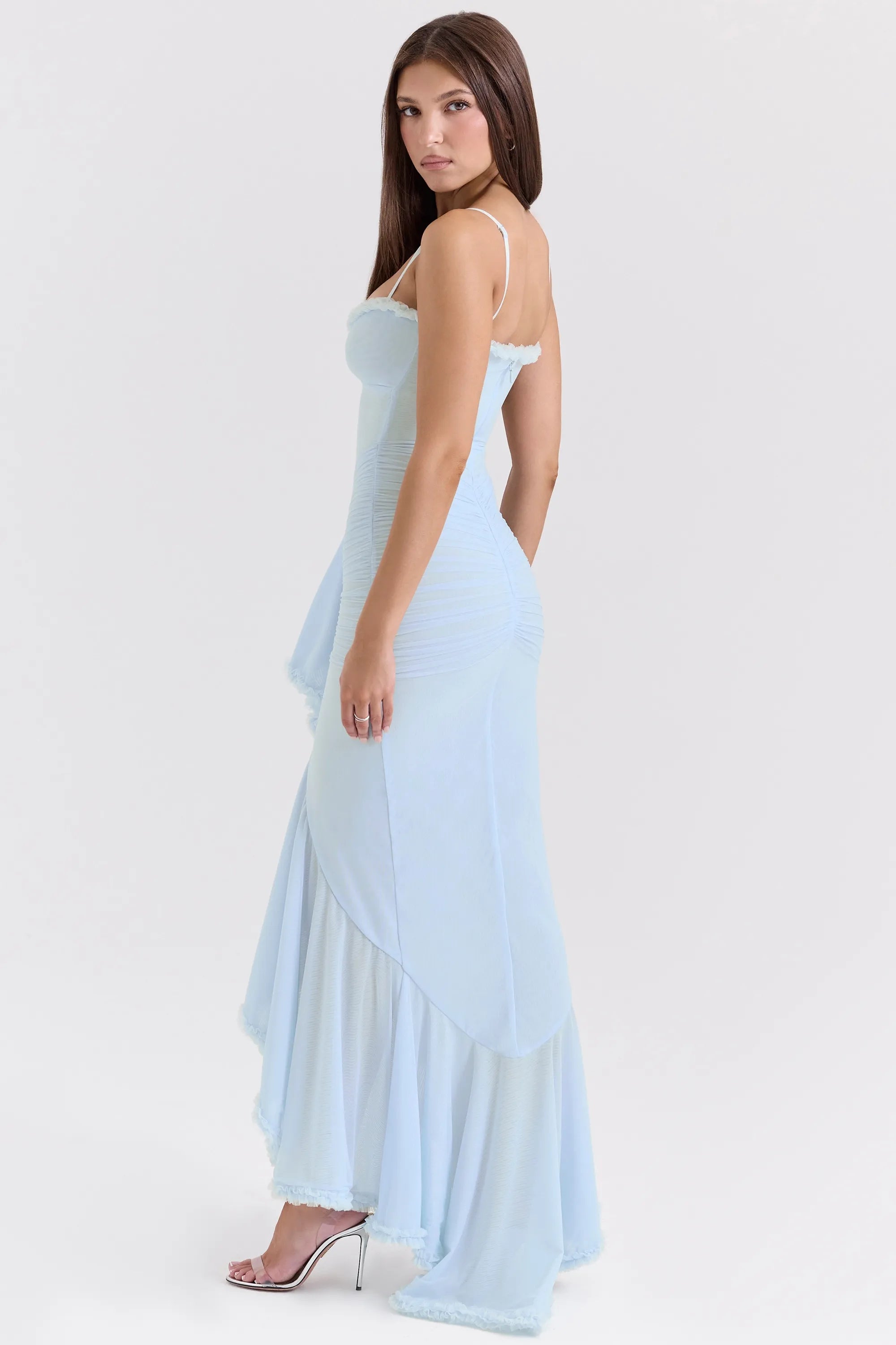 Statement Ruffle Front Gown