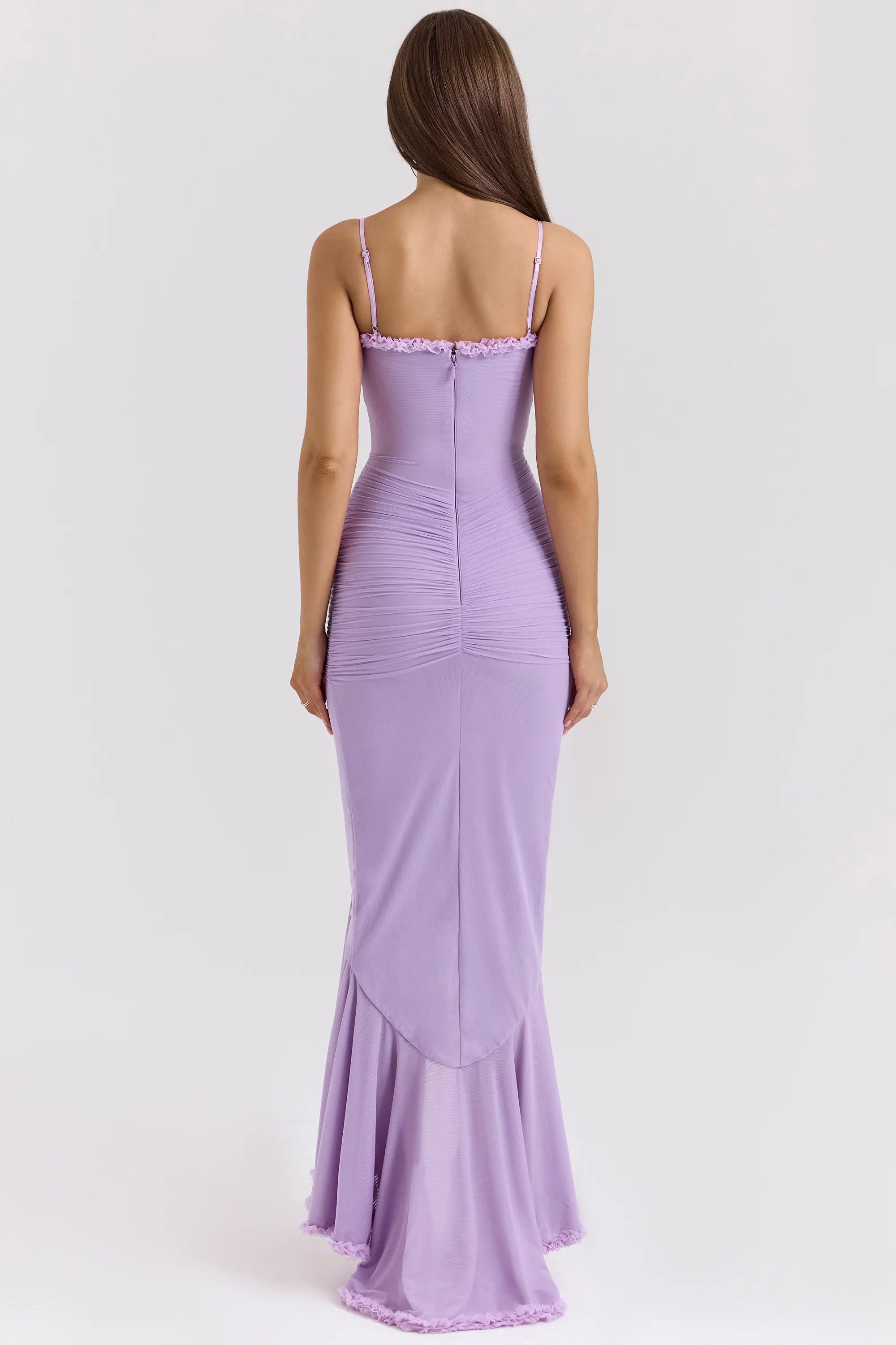 Statement Ruffle Front Gown
