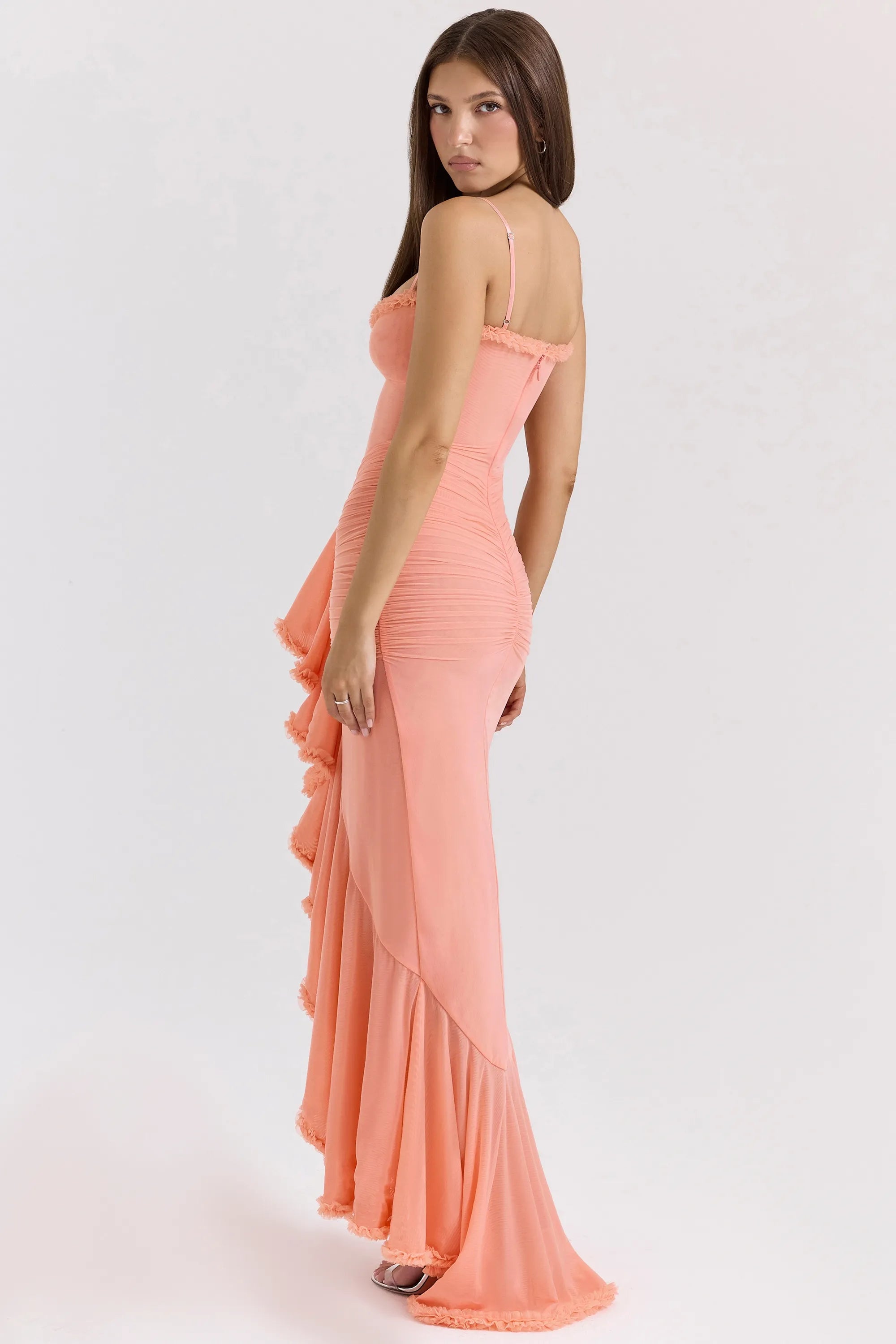Statement Ruffle Front Gown