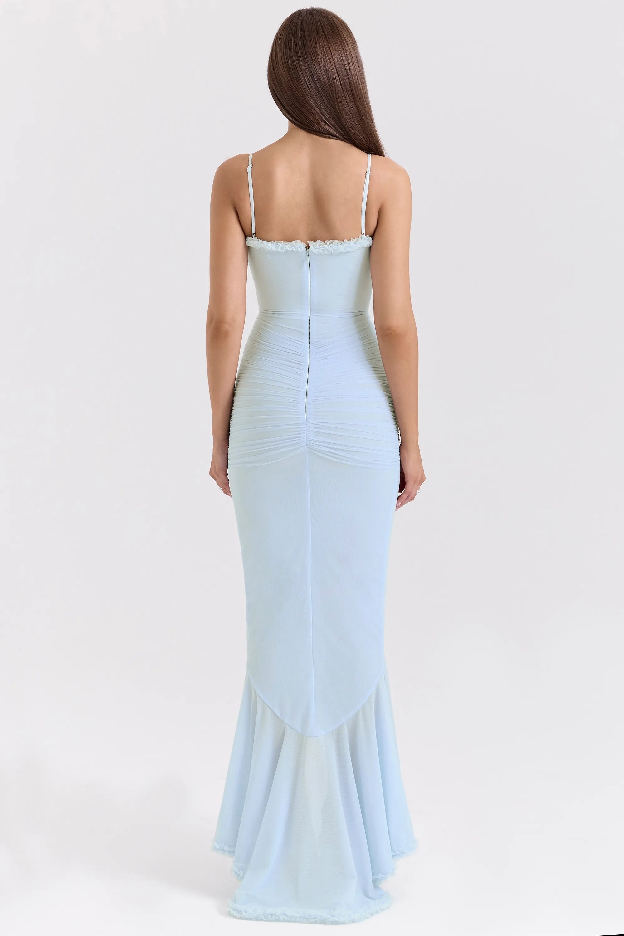 Statement Ruffle Front Gown