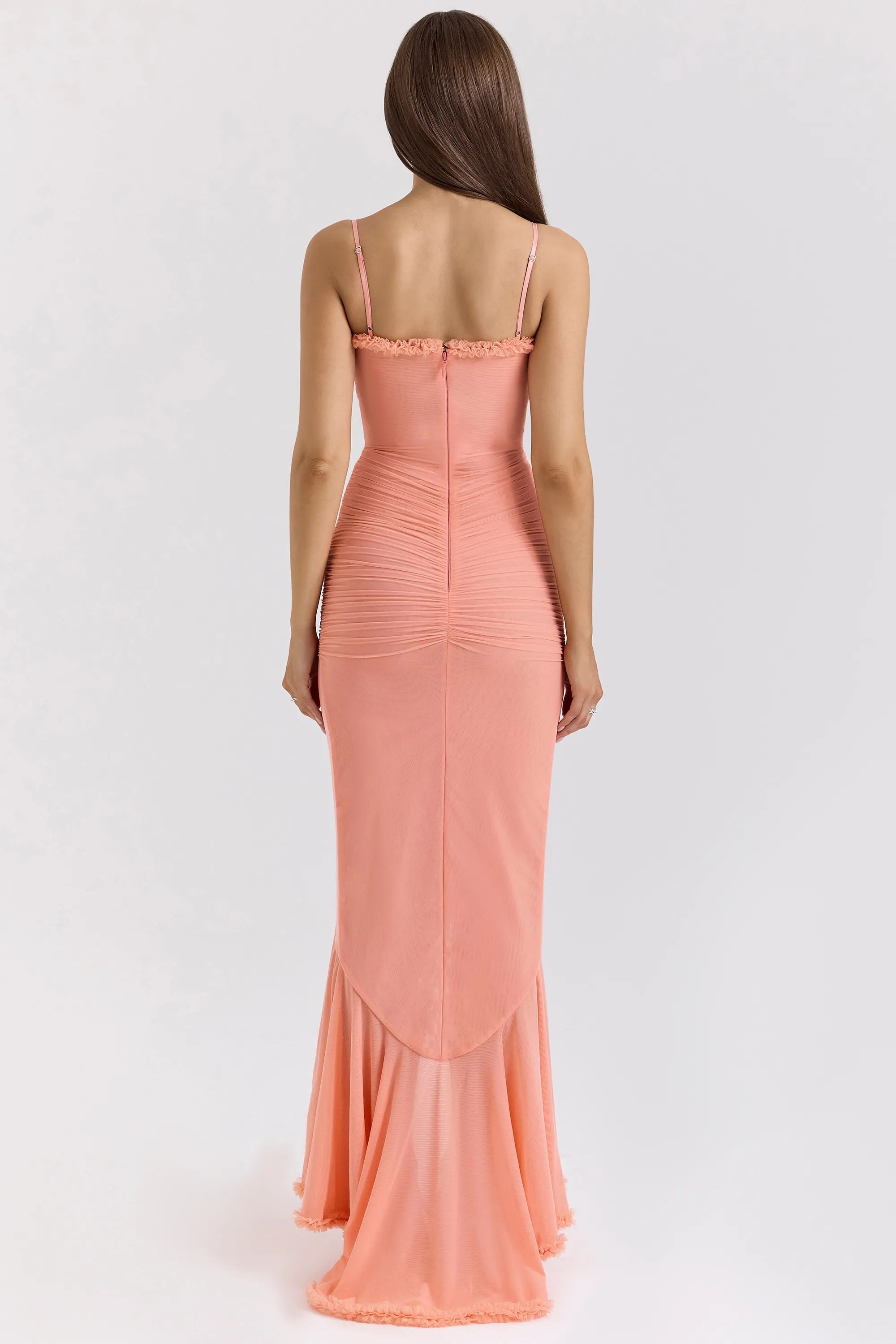 Statement Ruffle Front Gown