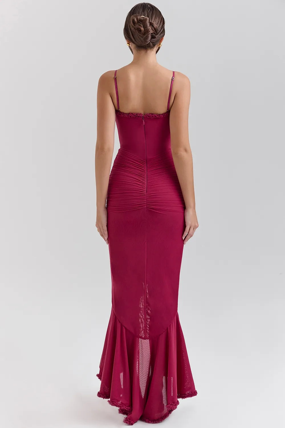 Statement Ruffle Front Gown
