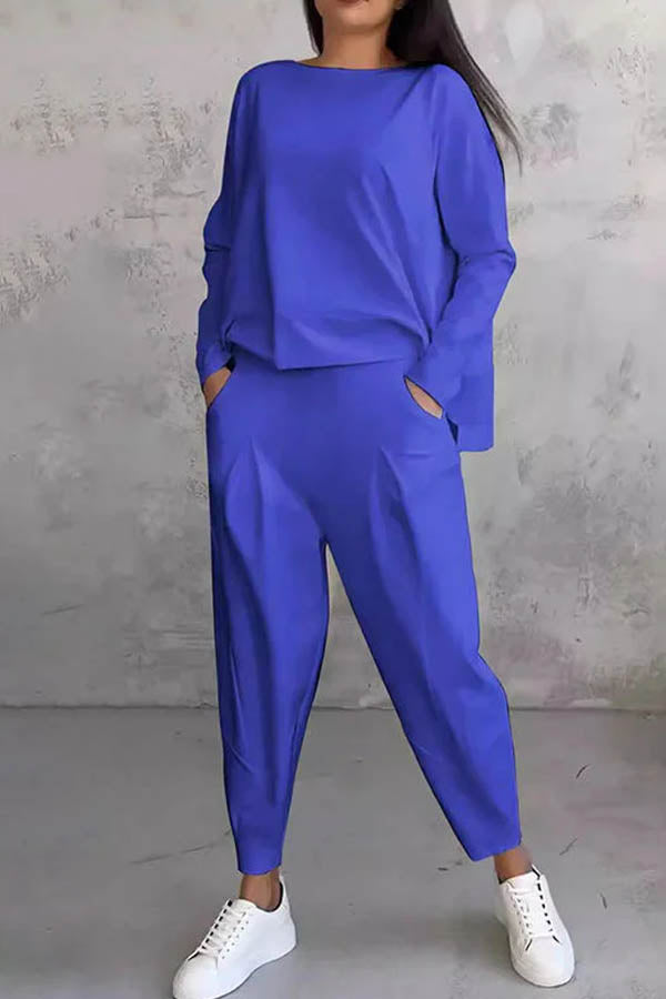 Long Sleeve Sweatshirt Haren Pants Set