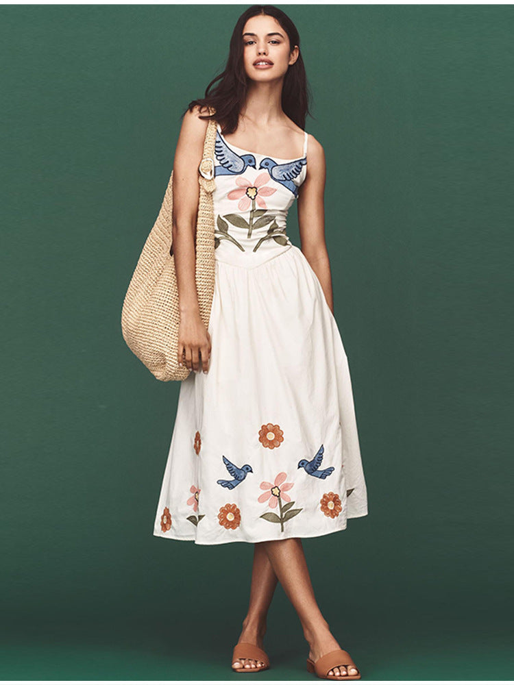 2025 Floral Slip Maxi Dress - Elegant Sleeveless Design for Summer Sophistication
