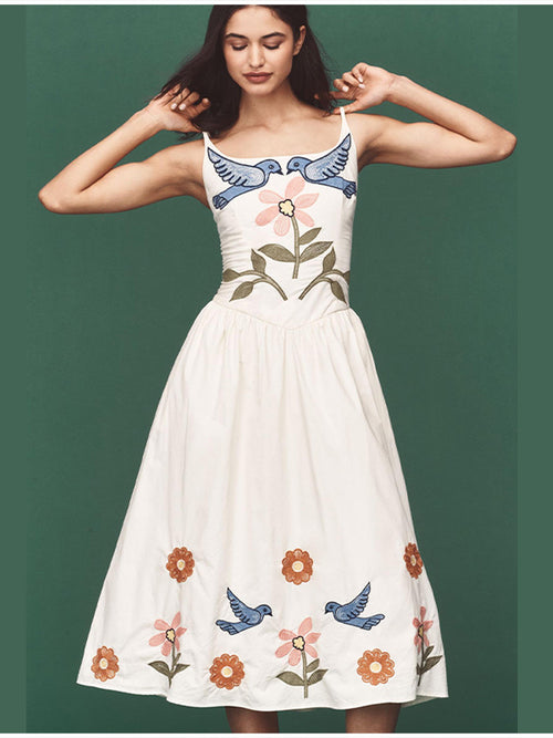 2025 Floral Slip Maxi Dress - Elegant Sleeveless Design for Summer Sophistication