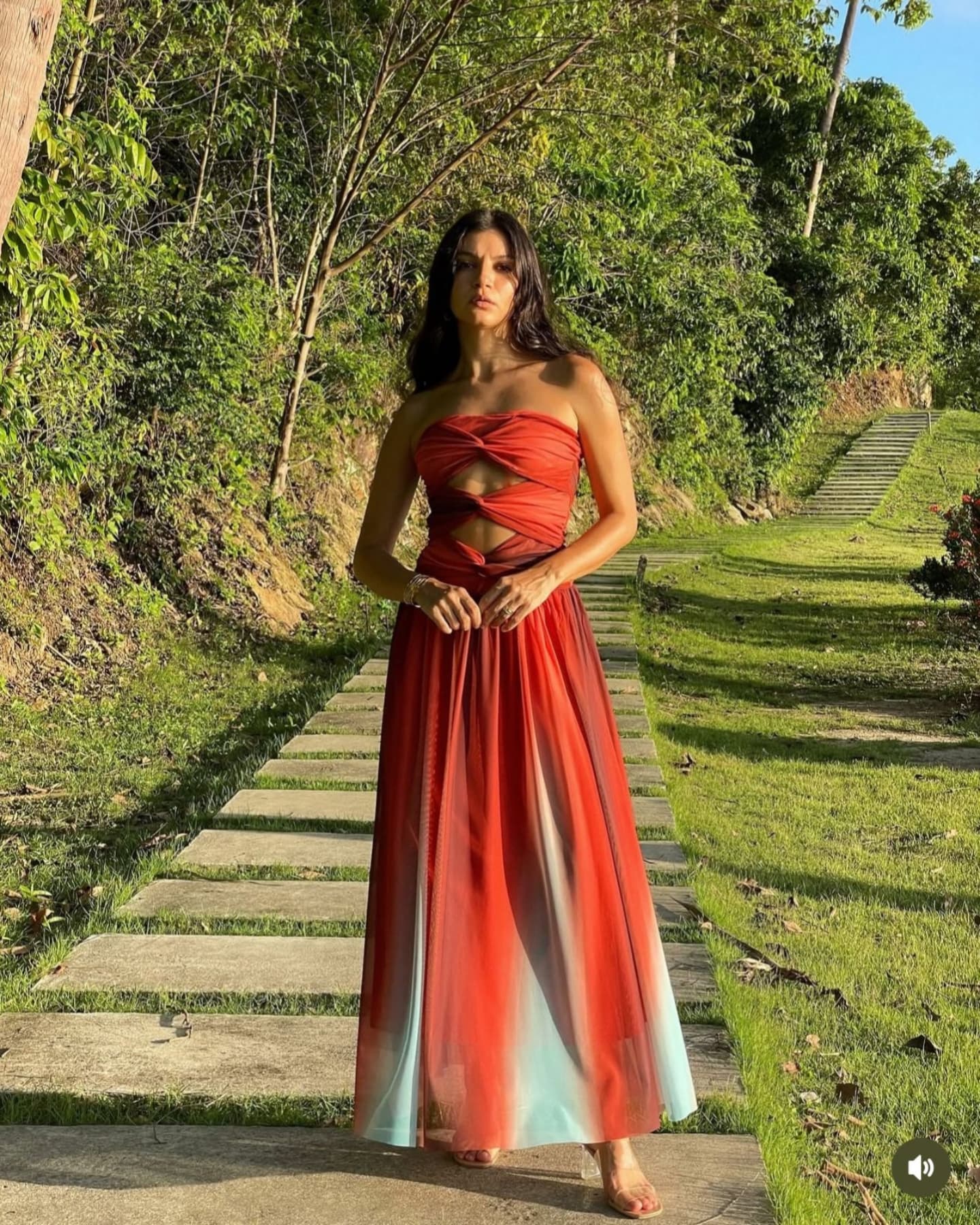 Gradient Color Elegant Dress
